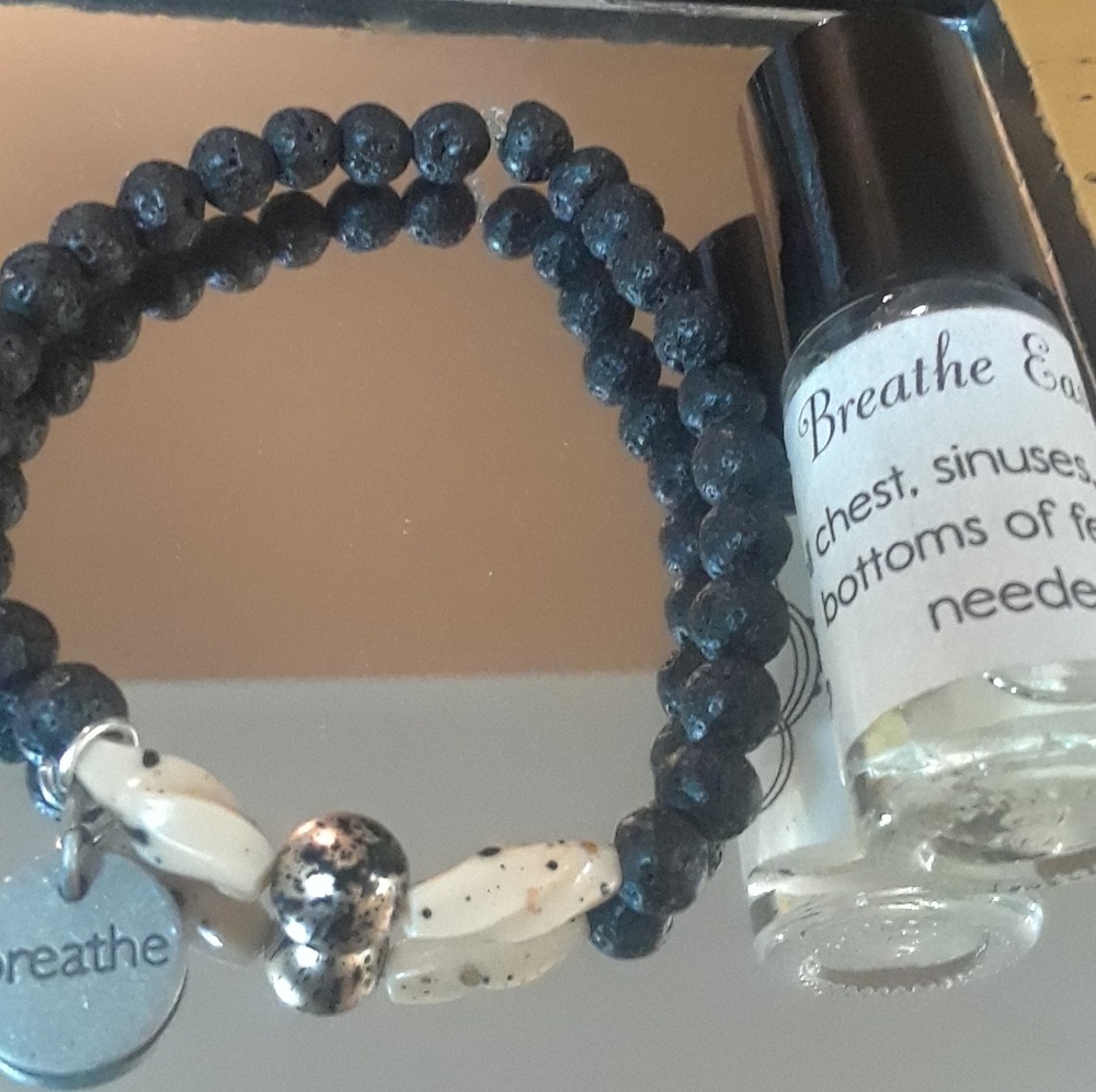 Lavender  Infused Beaded  bracelet